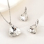Show details for Wholesale Platinum Plated Geometric 2 Piece Jewelry Set with No-Risk Return