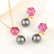 Show details for New Season Pink Geometric 2 Piece Jewelry Set with SGS/ISO Certification Show details for New Season Pink Geometric 2 Piece Jewelry Set with SGS/ISO Certification