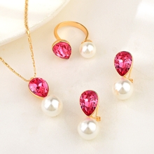 Show details for Nickel Free Copper or Brass Fashion 3 Piece Jewelry Set with Easy Return