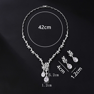 Picture of Fashionable Flowers & Plants Platinum Plated 2 Piece Jewelry Set