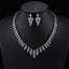 Show details for Platinum Plated Party 2 Piece Jewelry Set for Ladies