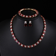 Picture of Eye-Catching Red Party 3 Piece Jewelry Set with Member Discount