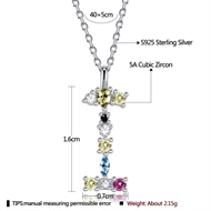 Picture of Elegant Platinum Plated Pendant Necklace at Unbeatable Price