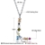 Picture of Eye-Catching Colorful Platinum Plated Pendant Necklace with Member Discount