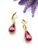 Picture of Filigree Party Red Clip On Earrings