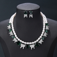 Show details for Buy Gold Plated Cubic Zirconia 2 Piece Jewelry Set with Fast Shipping Show details for Buy Gold Plated Cubic Zirconia 2 Piece Jewelry Set with Fast Shipping