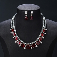Show details for Beautiful Cubic Zirconia Colorful 2 Piece Jewelry Set Show details for Beautiful Cubic Zirconia Colorful 2 Piece Jewelry Set