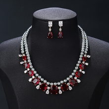Show details for Beautiful Cubic Zirconia Colorful 2 Piece Jewelry Set