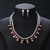 Picture of Beautiful Cubic Zirconia Colorful 2 Piece Jewelry Set