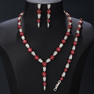 Show details for Good Quality Cubic Zirconia Gold Plated 2 Piece Jewelry Set Show details for Good Quality Cubic Zirconia Gold Plated 2 Piece Jewelry Set