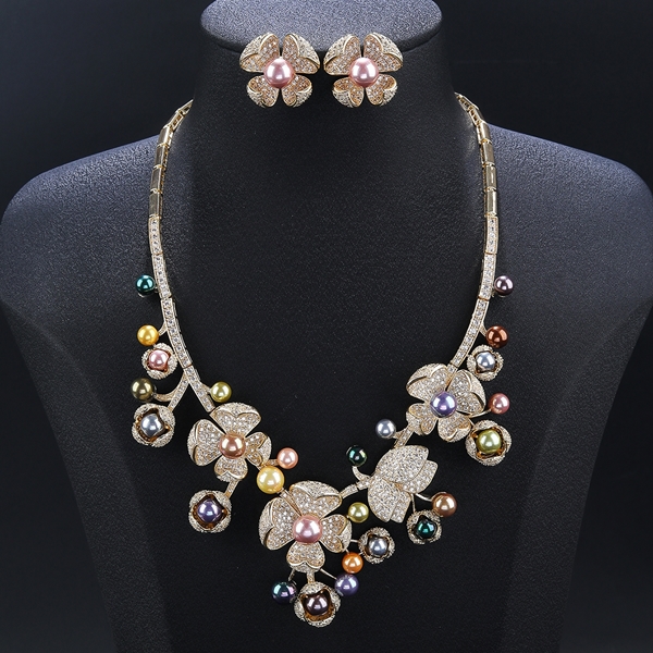 Picture of Nice Cubic Zirconia Party 2 Piece Jewelry Set