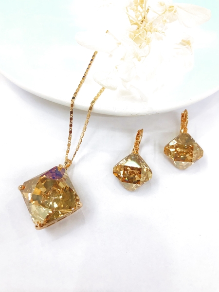 Picture of Bulk Colorful Simple 2 Piece Jewelry Set with No-Risk Return