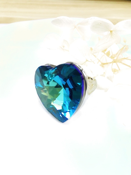 Picture of Great Swarovski Element Colorful Fashion Ring