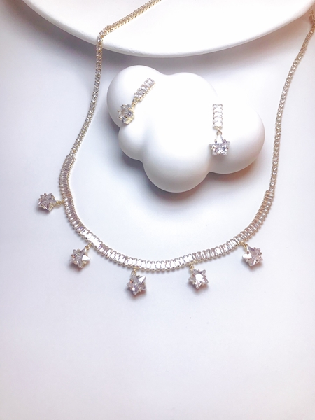 Picture of Pretty Cubic Zirconia Party 2 Piece Jewelry Set
