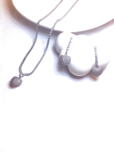 Picture of Delicate Cubic Zirconia Party 2 Piece Jewelry Set