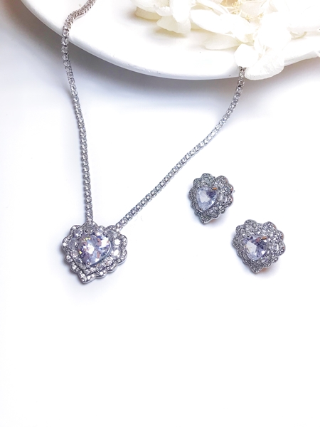 Picture of Most Popular Cubic Zirconia Simple 2 Piece Jewelry Set