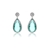 Picture of New Rhinestone Platinum Plated Chandelier Earrings