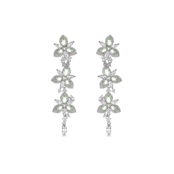 Picture of Distinctive Colorful Rhinestone Chandelier Earrings with Low MOQ