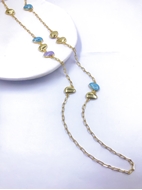 Show details for Wholesale Zinc Alloy Work Long Chain Necklace with No-Risk Return