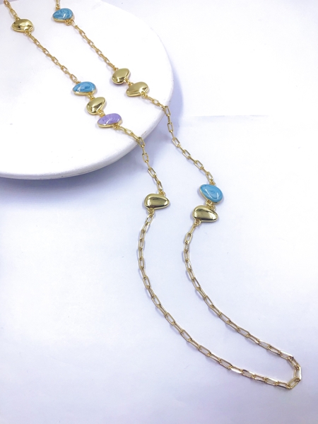 Picture of Wholesale Zinc Alloy Work Long Chain Necklace with No-Risk Return