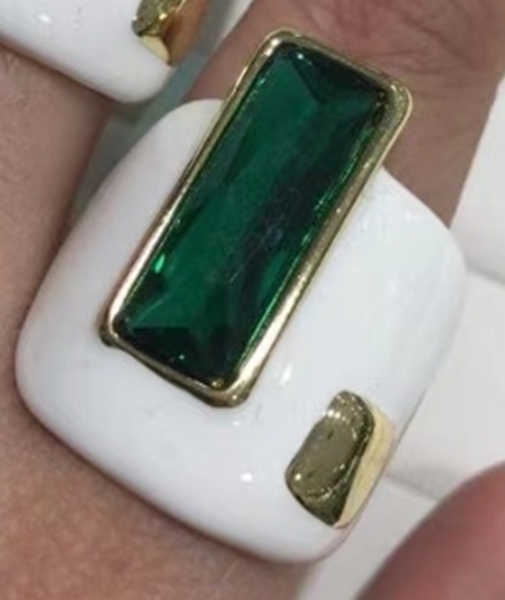 Picture of Featured Gold Plated Work Solitaire Ring with Full Guarantee