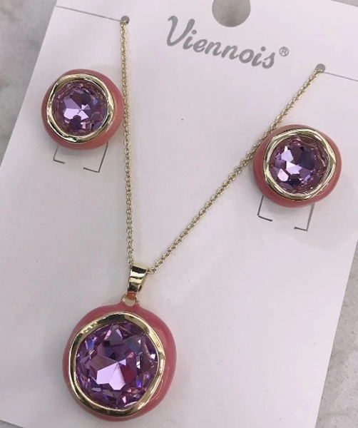 Picture of Trendy Colorful Opal 2 Piece Jewelry Set with No-Risk Refund