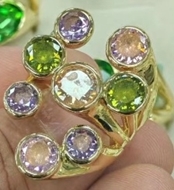 Show details for Top Enamel Colorful Stackable Rings